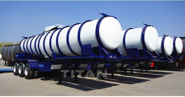 Sulphuric chemical acid tanker trailer for sale in Africa