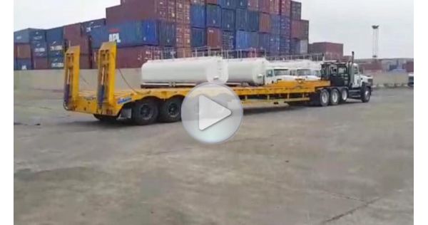 Customer is Using Tongya 4 Axle Low Loader Trailer