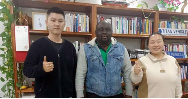 Ghana Customer Visited Tongya and Ordered Tri Axle Trailer