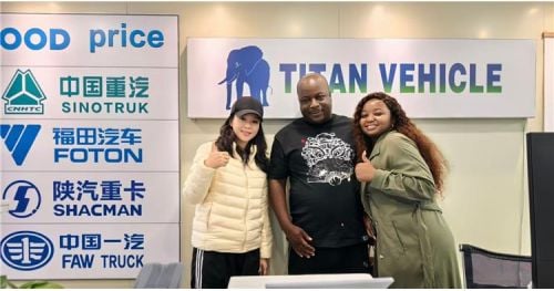 Guyana Customer Visit Tongya for Lowbed Semi Trailer