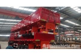 2 sets Tongya 3 axle side tipper trailer has delivery to Sudan