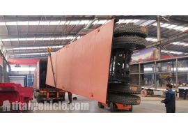 Tir Axle 40Ft Flatbed Trailer will be sent to Jamaica on Oct 26th