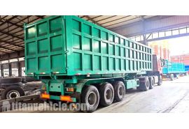 100T Dump Trailer will be sent to Mauritania Nouakchott
