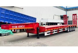 4 Axle Lowbed Truck for Sale will export to Guyana