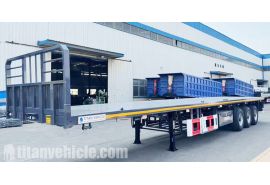 60 Tons 3 Axle Flatbed Container Trailer will be sent to Guyana