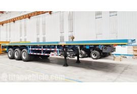 24M Extendable Flat Bed Trailer will be sent to Algeria