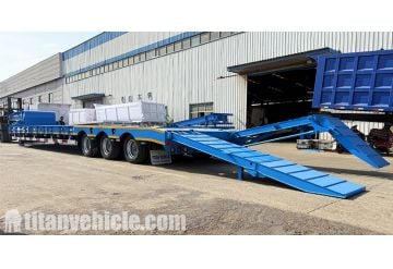 3 Axle Lowbed Semi Trailer will be Shipped to Tanzania