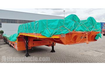 8 Axle Extendable Lowbed Trailer will be export to Ghana