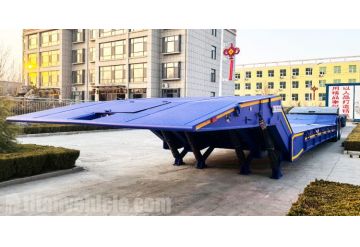 2 Axle 4 Line Folding Gooseneck Trailer will be Exported to Jamaica