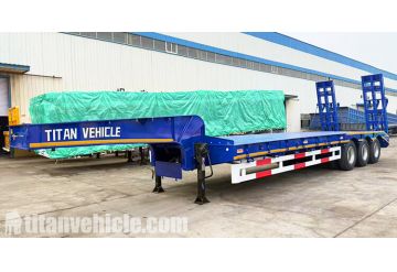 60 ton 3 Axle Low Bed Trailer will be Sent to Djibouti