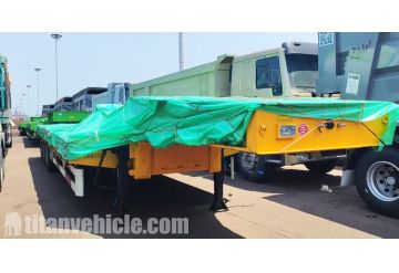 3 Axle 60 Ton Lowbed Trailer Truck will be Shipped to Jamaica