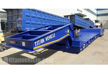  Tri Axle RGN Lowboy Gooseneck Trailer will be Sent to Nigeria