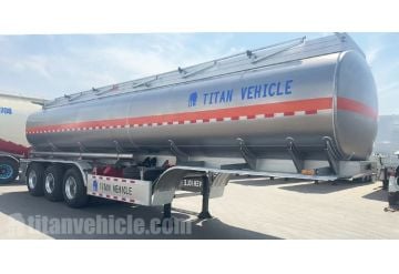 3 Axle 33000 Liters Aluminum Semi Fuel Tanker Trailer will be Shipped to Congo