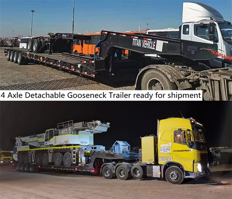 3 Line 6 Axle Detacahble Gooseneck Trailer