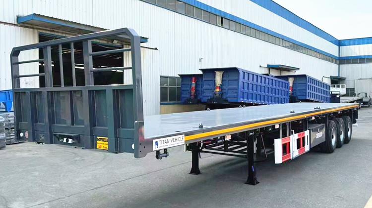 Customer Visiting Tongya's Guangzhou Office for Tri Axle Flatbed Trailer