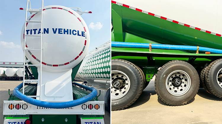 3 Axle Bulk Cement Tanker Trailer for Sale in Dominican