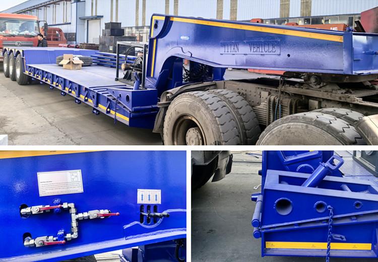 Front Loading 3 Axle Lowboy Trailer for Sale in Ghana