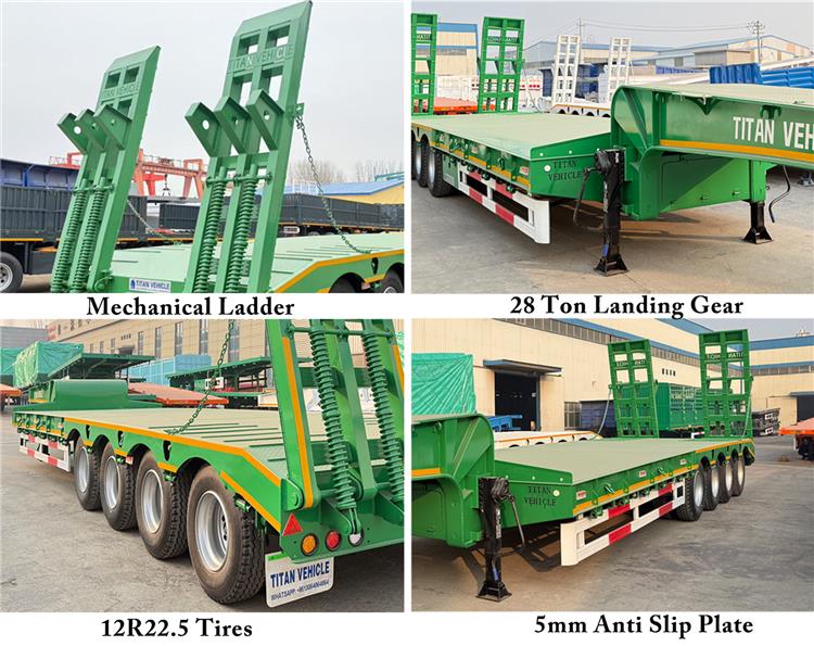 Tongya 4 Axle Low Loader Trailer for Sale In Senegal