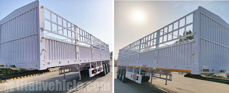 Tri Axle Fence Cargo Trailer for Sale in Zimbabwe