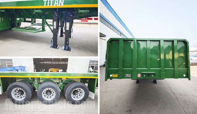 Tri Axle Semi Truck Flatbed Trailer Prices in Uganda