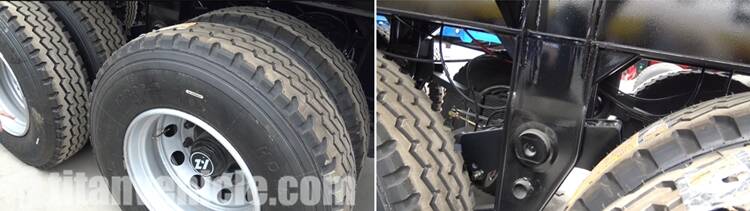 Details of 3 Axle side wall semi trailer