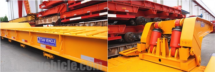 3 Axle 80ton Detachable Gooseneck Trailer for Sale in Ghana