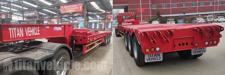 Tri Axle 40 Ton Low Loader Truck Trailer for Sale In Malta