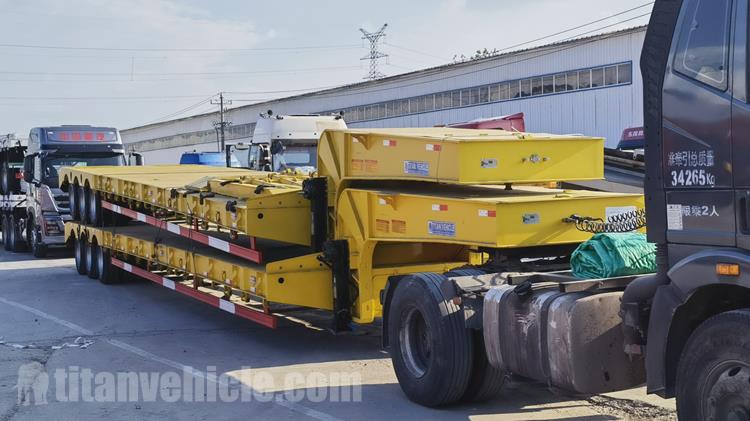 Tri Axle 50 Ton Low Bed Semi Trailer for Sale In Nigeria Lagos
