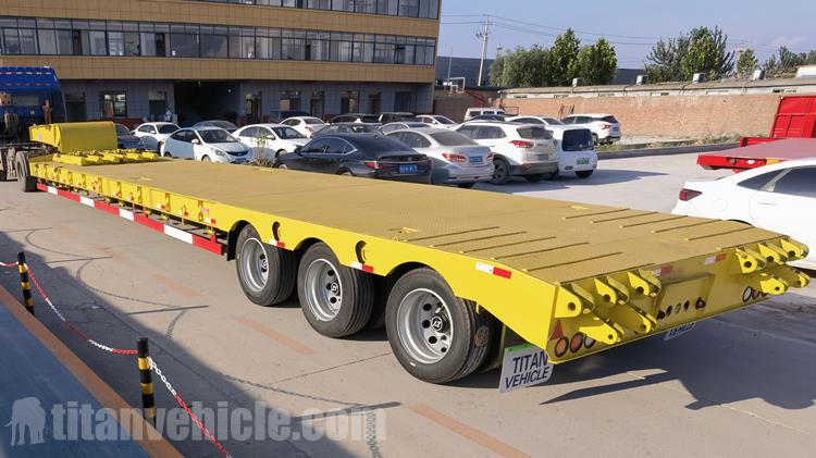 Tri Axle 50 Ton Low Bed Semi Trailer for Sale In Nigeria Lagos