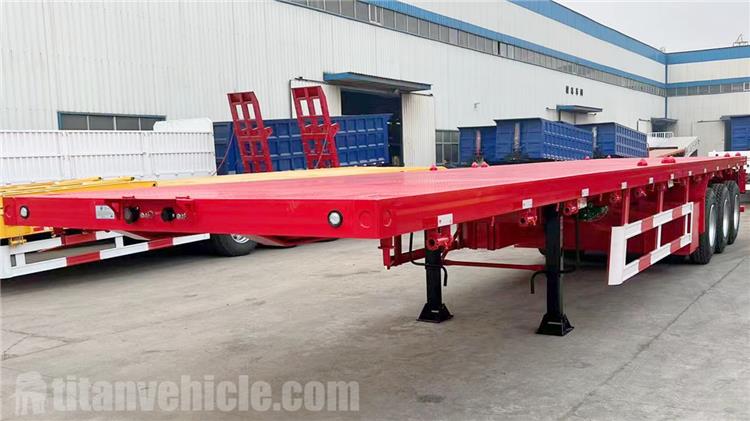 Tri Axle 40ft Flatbed Trailer for Sale In Tanzania