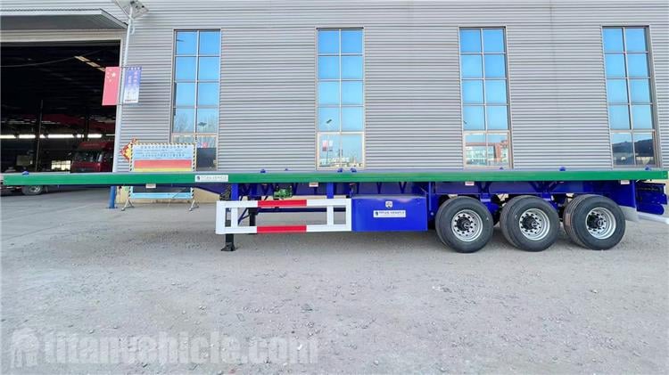 Tri Axle 12.5m Flatbed Trailer for Sale Zimbabwe