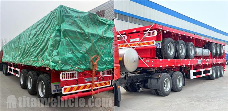 Tri Axle Flatbed Trailer for Sale In Benin