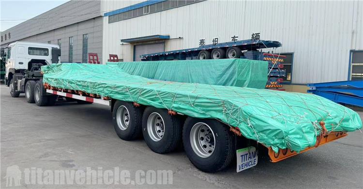 Tri Axle 60 Tone Lowbed Trailer for Sale In Indonesia