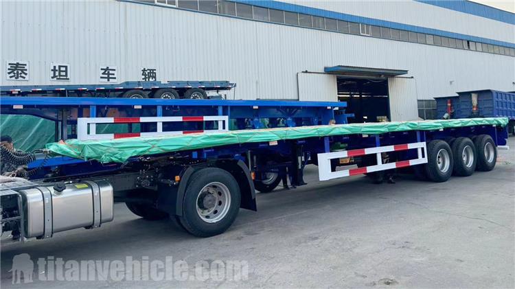 Tri Axle Flat Deck Trailer for Sale Near Me In Zambia