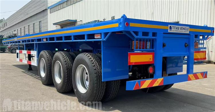 Tri Axle 40 foot Flatbed Semi Trailer for Sale In Mexico
