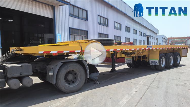 Tri Axle 25m Extendable Trailer for Sale In Guyana