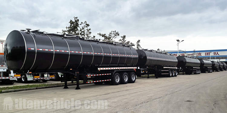 Several Asphalt Tank Trailers Ready Ship to Kazakhstan