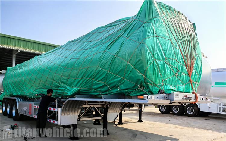 Tri Axle 35000 L Aluminum Fuel Tanker Trailer for Sale Botswana