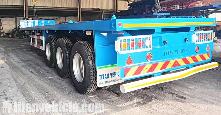 Tri Axle Flatbed Trailer for Sale in Zambia