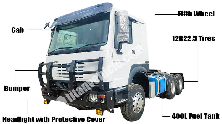 Sinotruk Howo Tractor Truck for Sale in Mozambique