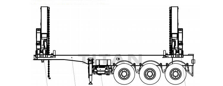 Tongya 20' container compact sidelifter technical department drawing