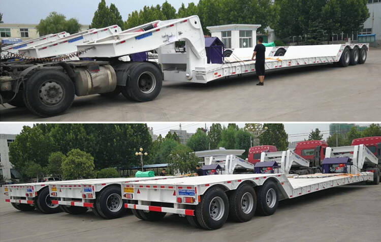3 units 3 axle lowboy trailer ready to shipment
