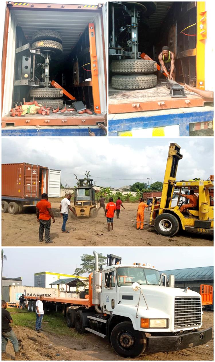 Nigerian customer received Tongya flatbed semi trailer