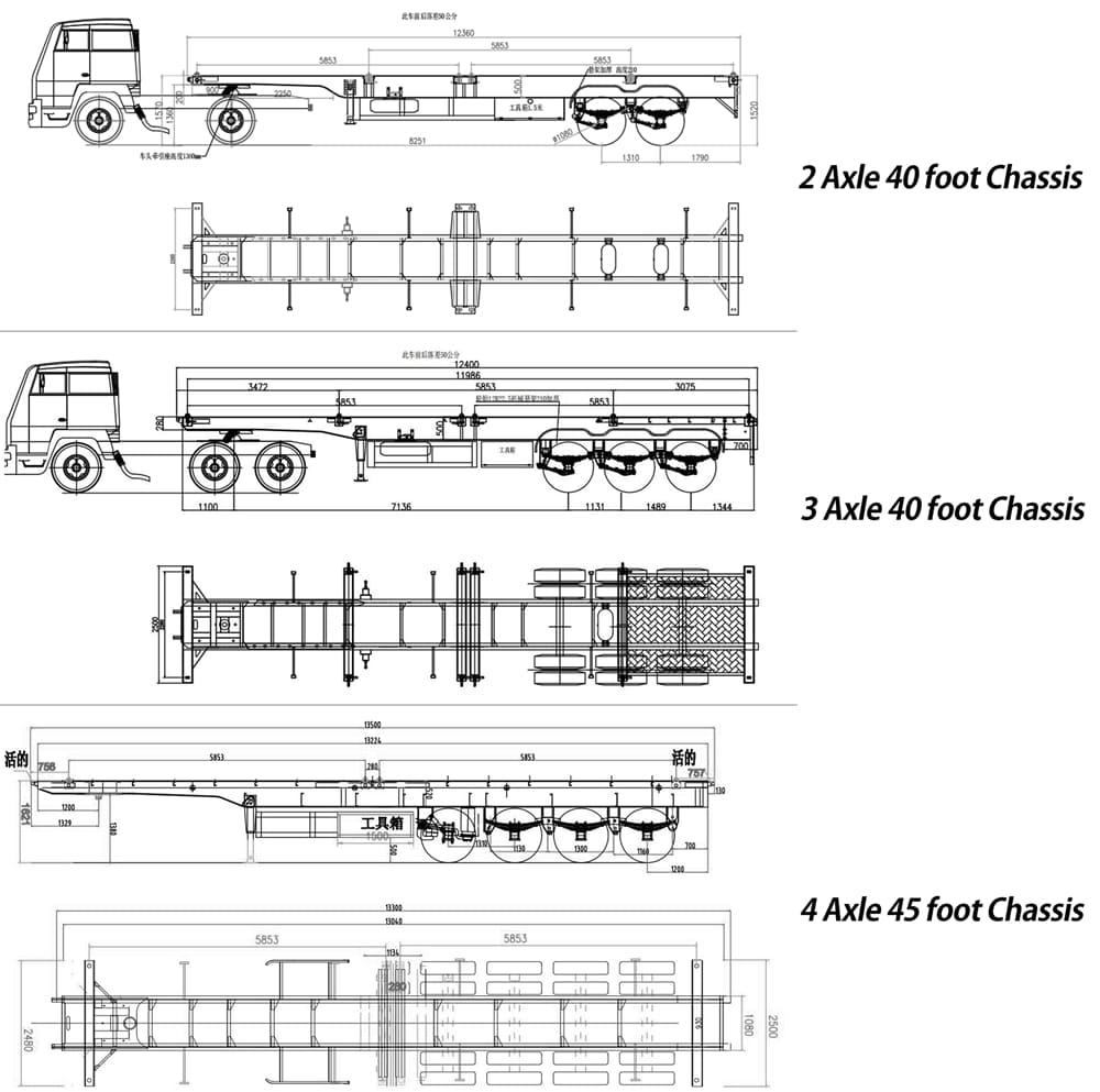 What Are The Common Maintenance For 40 Foot Chassis?