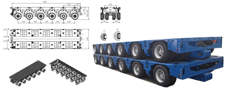 Multi Axle Trailer for Sale - Hydraulic Modular Trailer Self Propelled Modular Transporter(SPMT)