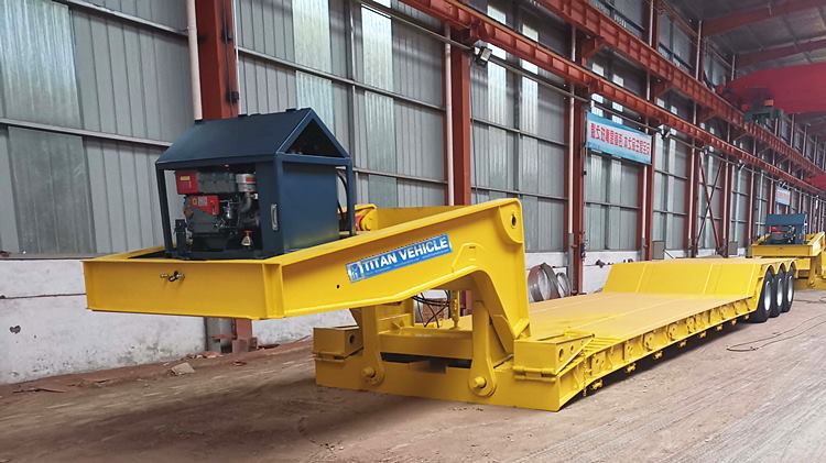 60ton Lowboy Gooseneck Trailer for Sale in Nigeria