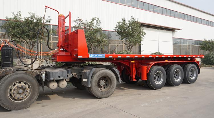 Tri Axle Container Tipper Trailer for Sale in Rwanda Kigali