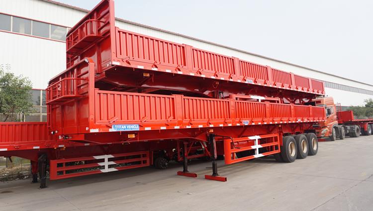 Removable Side Wall Container Trailer for Sale in Algeria - Tongya Vehicle