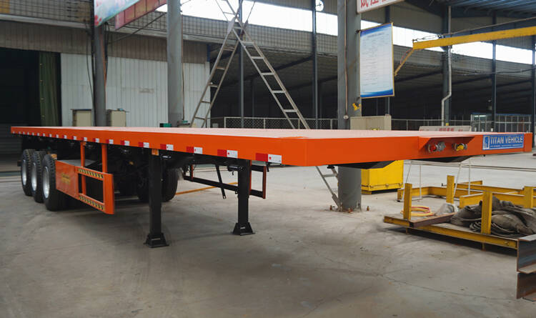 Tri Axle Flat Deck Trailer for Sale in Philippines - Tongya Vehicle
