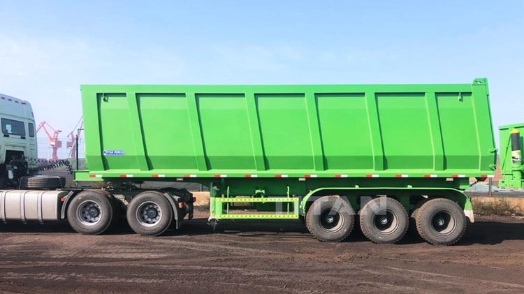 Tri Axle 40T Rear Dump Truck Trailer